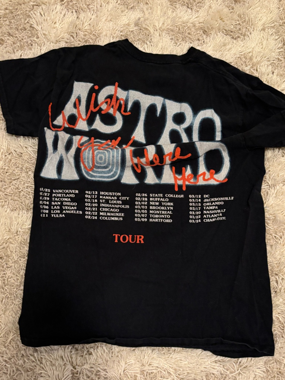Travis Scott Astro World Tour Shirt